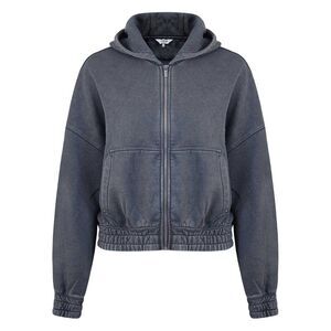 Firetrap Womens/Ladies Washed Full Zip Hoodie / Gray